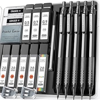 シャープペンシル 5本セット Amazon.co.jp: Four Candies 金属製シャープペンシル セット 0.5